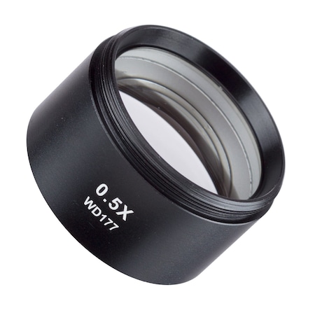 Amscope 0.5X Barlow Lens For ZM Stereo Microscopes (48mm) ZM05